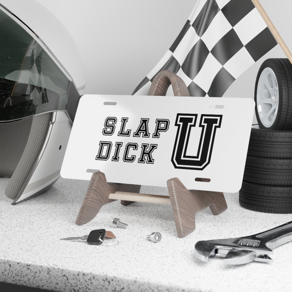 SLAPDICK U License Plate