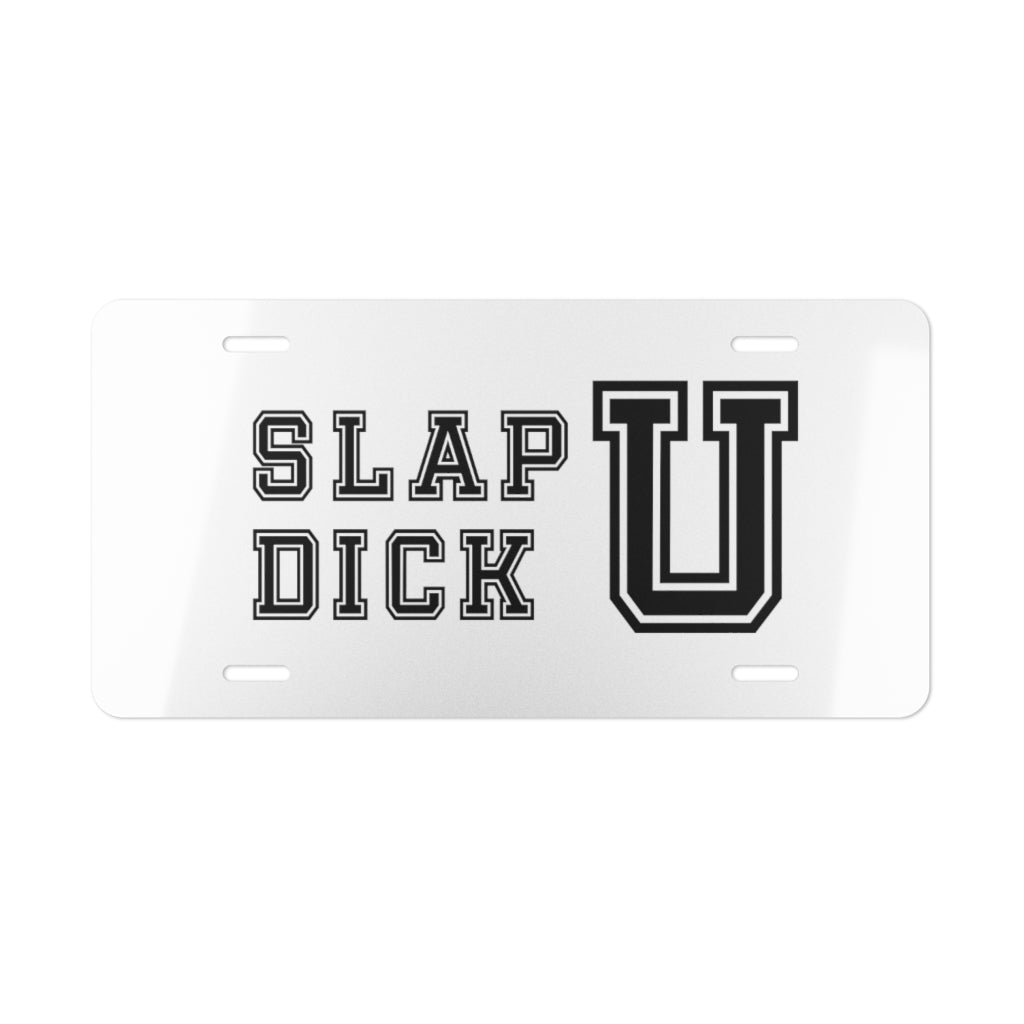 SLAPDICK U License Plate